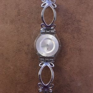 Swatch watch silver